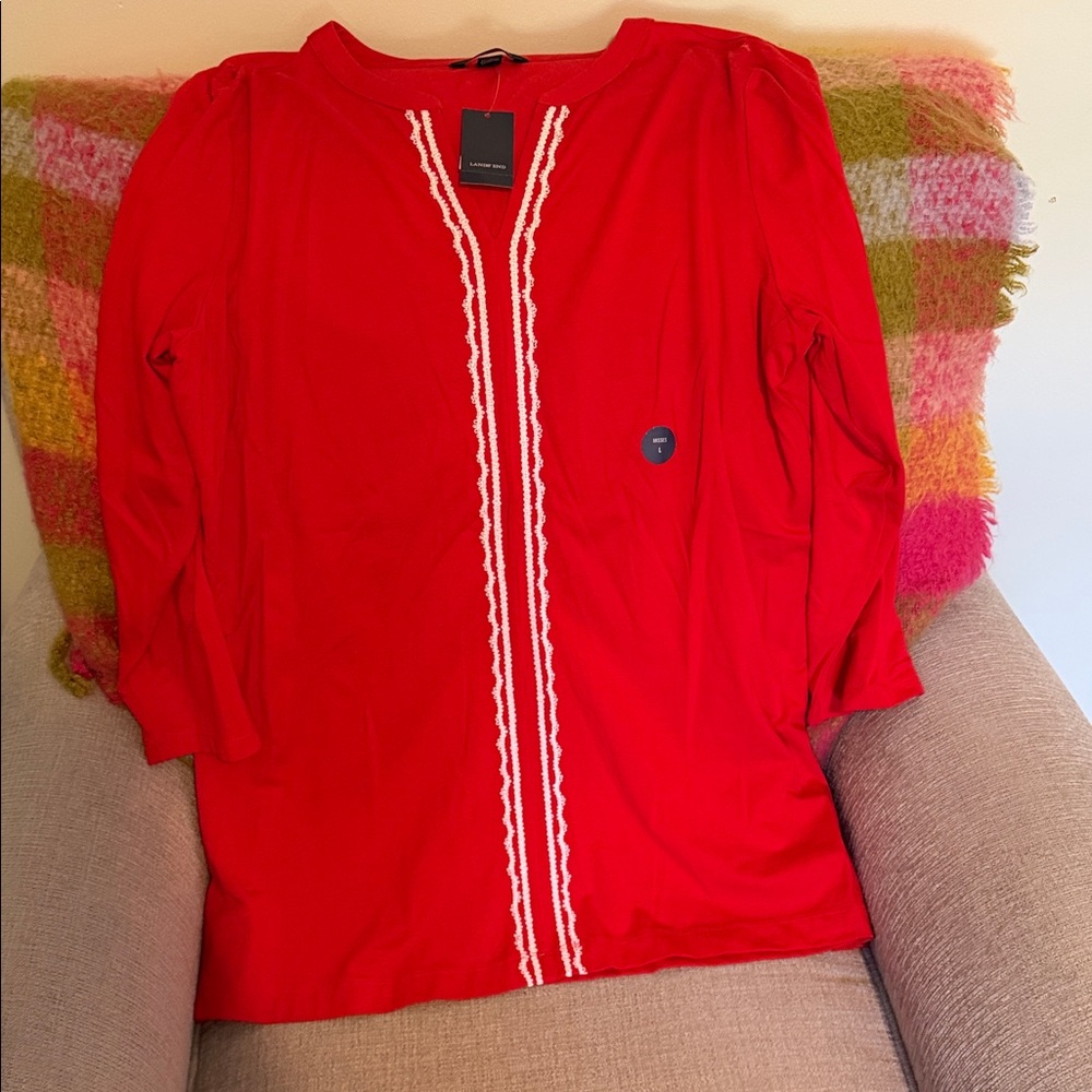 NWT Lands' End Bright Top